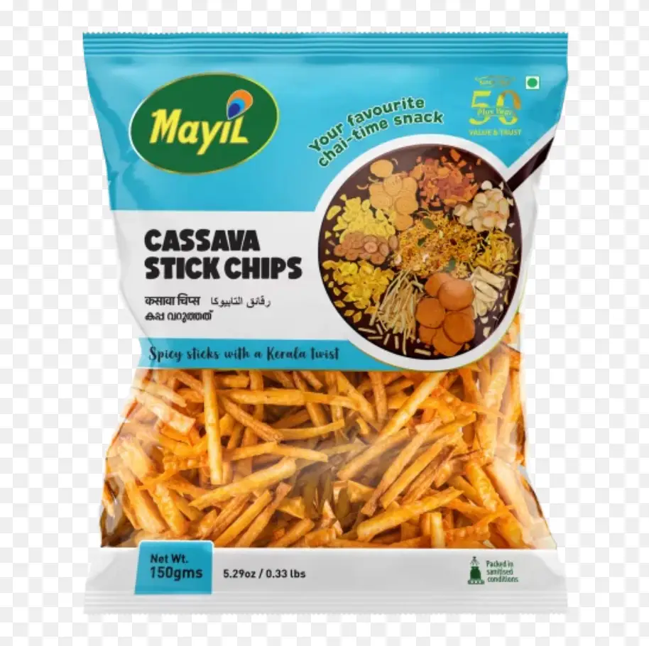 mayil cassava round chips 150g