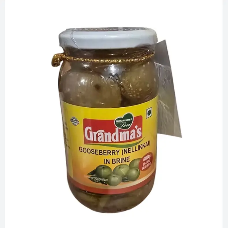 GRANDMAS GOOSEBERRY IN BRINE 400G